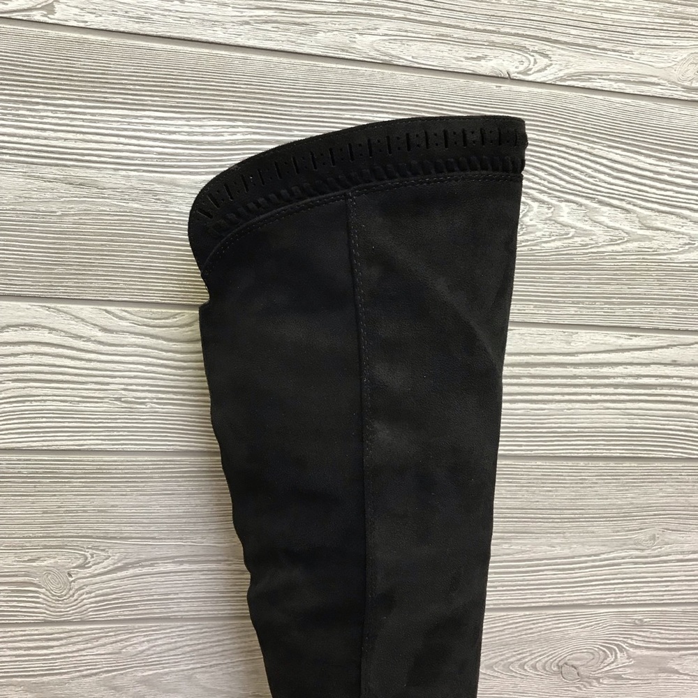 Black Over the Knee Boots - Picture 6 of 8